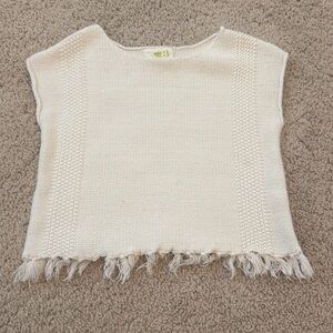 ✨ Crazy 8 Toddler Girls Knit Poncho Top | Fringe Detail | 18–24M | Like New ✨